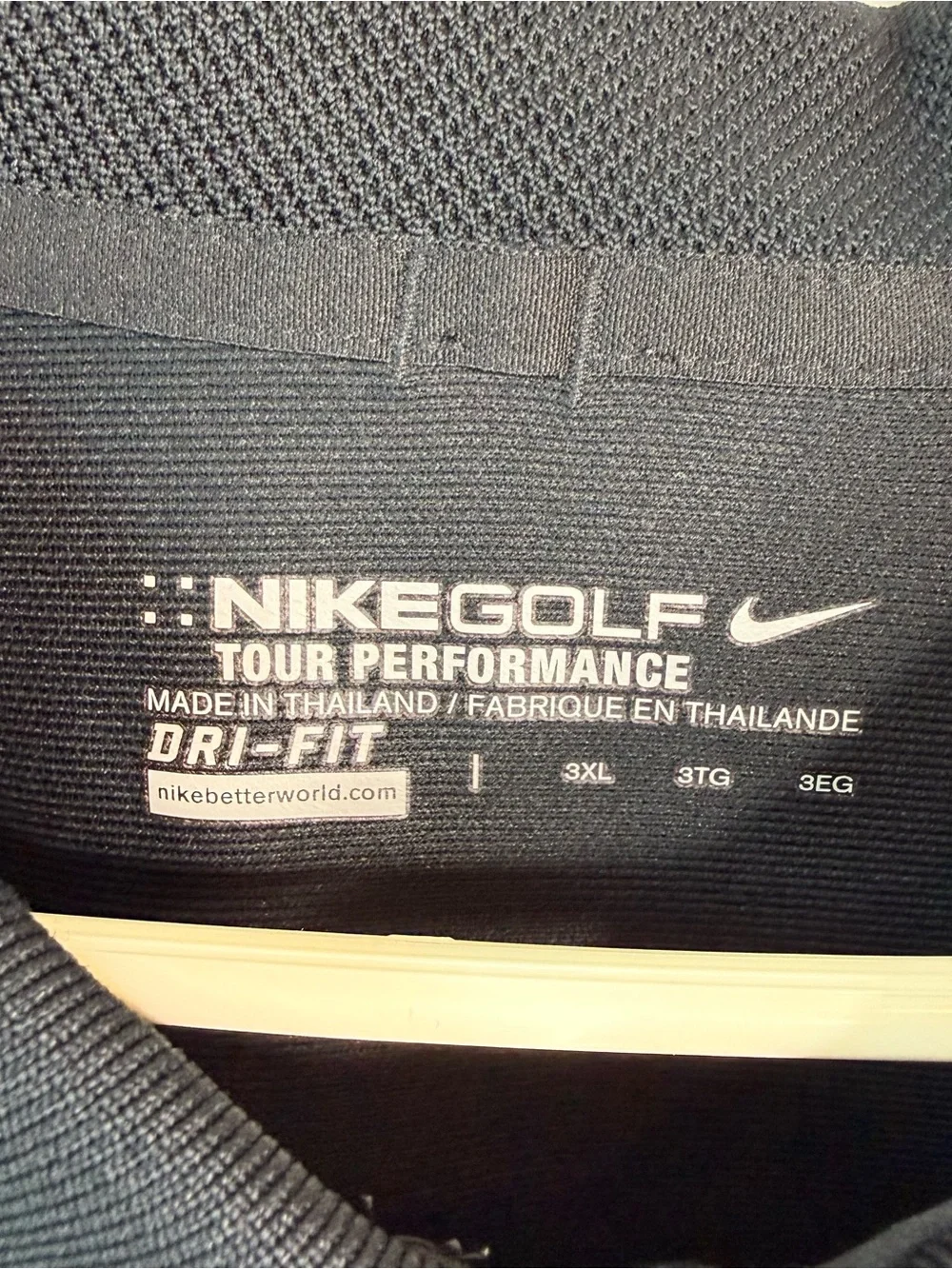 NIKE Golf Dri-Fit Black Polo Shirt 3XL